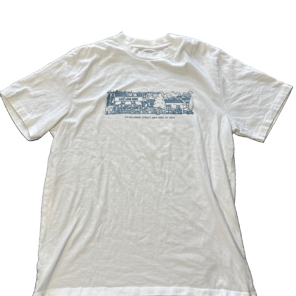 Aimé Leon Dore White Cafe Leon Dore Tee Men's Size Medium T-shirt